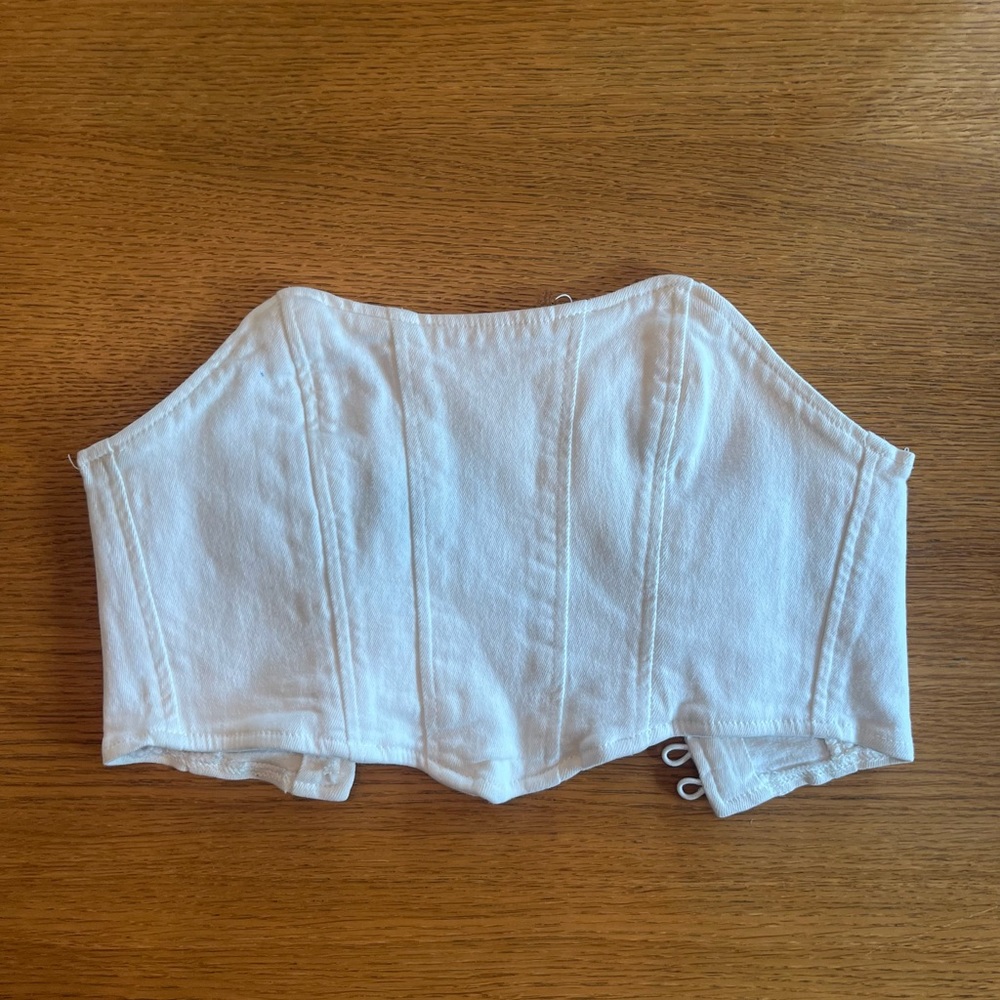 Adika White Corset Top